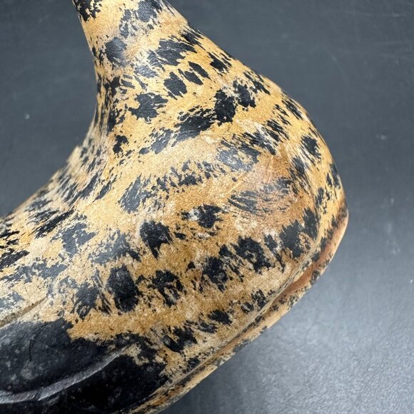 Hand Carved Wooden Duck Figurine Long Neck Ring Holder Rustic Decor Chile 2007 - Picture 7 of 10